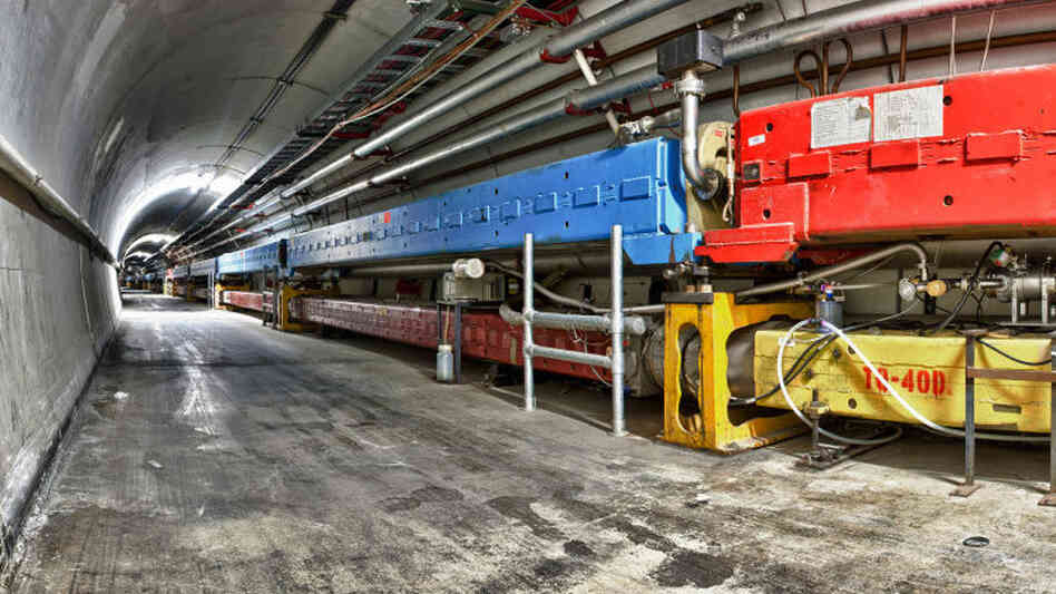 A view inside the Tevatron ring, currently in its final days as a particle superhighway.
