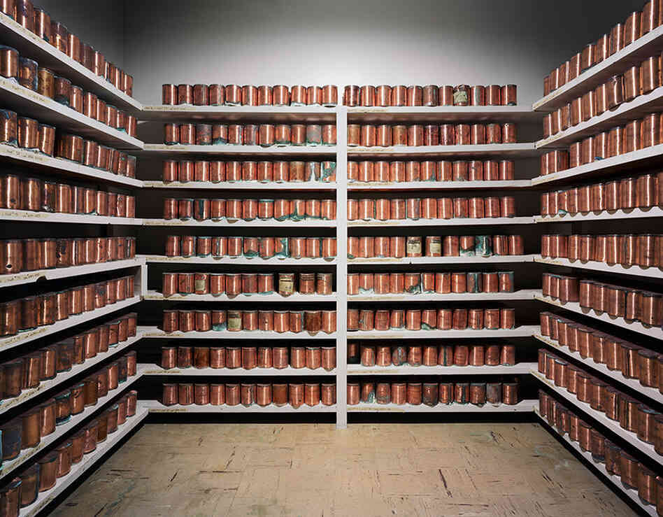 Unclaimed cremation urns, Oregon State Hospital, Ore.