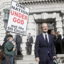 Co-lead counsel of the legal team challenging California's same-sex marriage ban, David Boies, right, walks past opponents of same-sex marriage as he leaves after a hearing in the Ninth Circuit Court of Appeals on Dec. 6, 2010, in San Francisco. A trial court judge overturned the measure as a violation of gay Californians' civil rights in August.