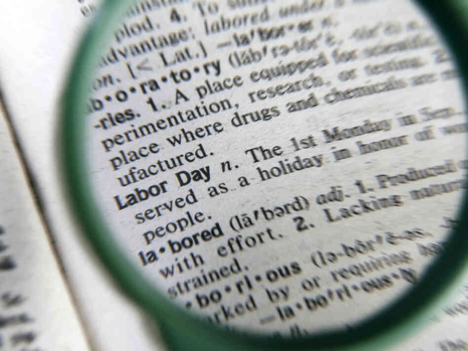 A dictionary entry for Labor Day.