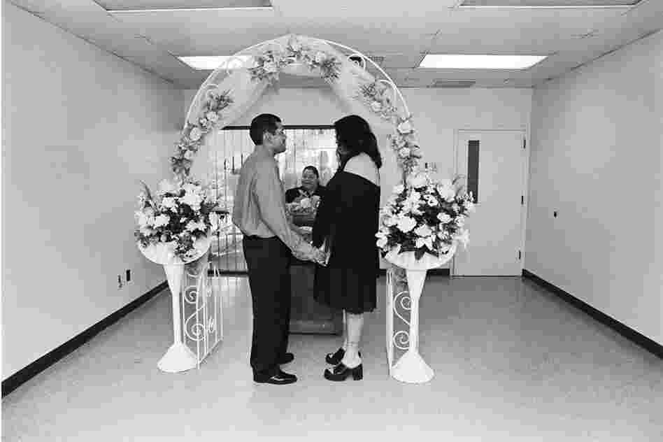 BooBoo and Dreamer get married in a registry office, 2002