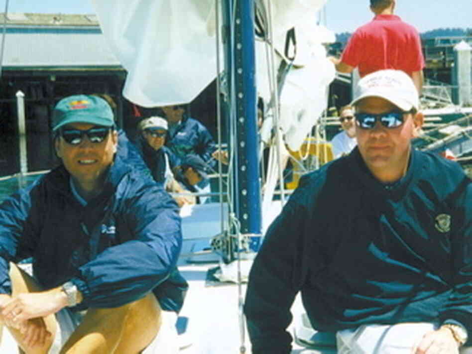 Mike McCabe, left, and his friend Mike Tucker, right. Mike McCabe passed away at the World Trade Center on September 11, 2001. Mike McCabe, left, and his friend Mike Tucker, right. Mike McCabe passed away at the World Trade Center on September 11, 2001.