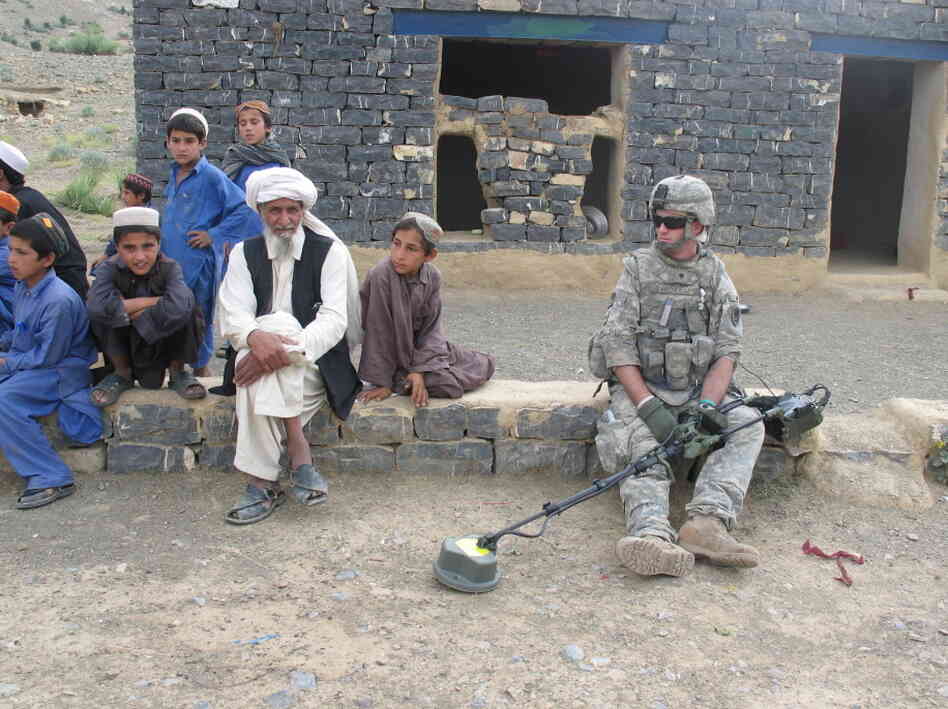 Dom's tour of duty takes him to rural Afghanistan, where he works to clear IEDs.