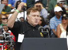 Teamsters Union President James Hoffa fired up the crowd Monday in Detroit. Teamsters Union President James Hoffa fired up the crowd Monday in Detroit.