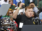 Teamsters Union President James Hoffa fired up the crowd Monday in Detroit. Teamsters Union President James Hoffa fired up the crowd Monday in Detroit.