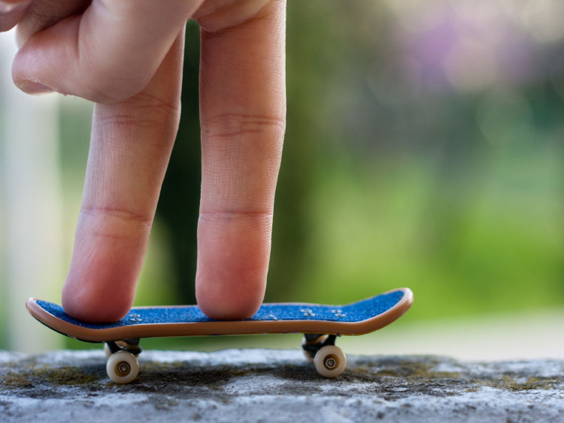 Fingerboarding is a miniature version of skateboarding — competitors use tiny skateboards and "skate" with their fingers. Fifteen people qualified for the national championship event held in New York City this weekend.