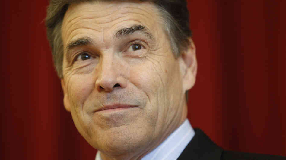 Texas Gov. Rick Perry, the new front-runner in the GOP presidential contest, says he believes intelligent design should be taught alongside evolution in the schools. Texas Gov. Rick Perry, the new front-runner in the GOP presidential contest, says he believes intelligent design should be taught alongside evolution in the schools.