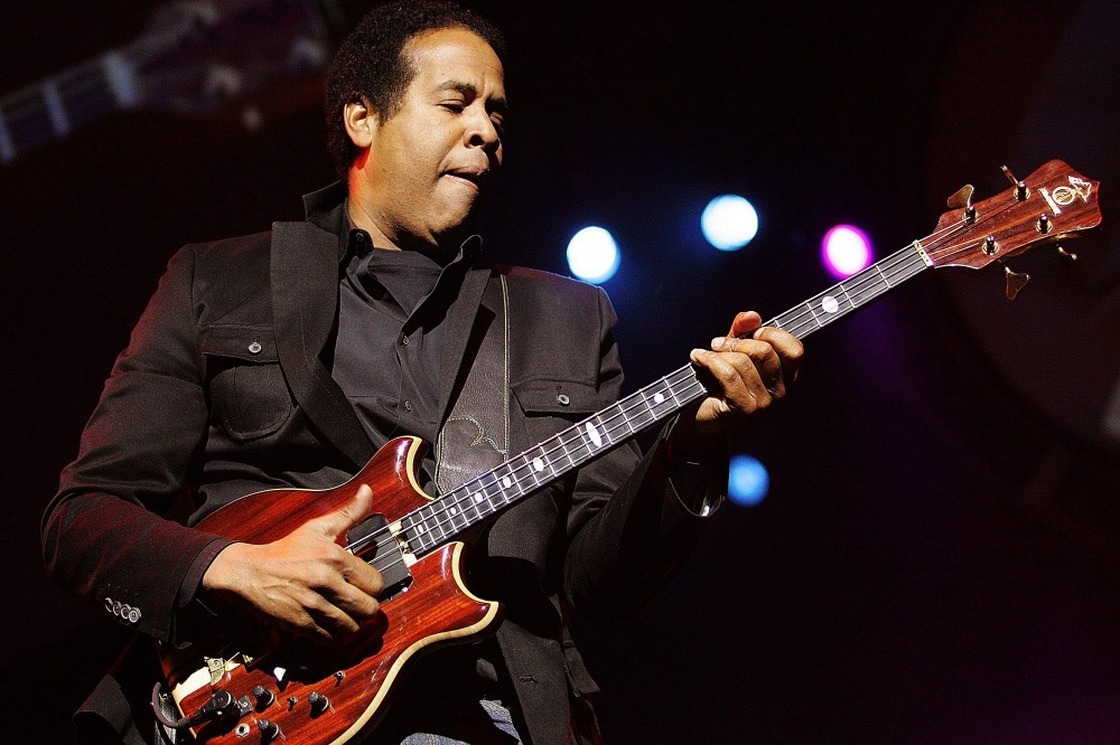 Stanley Clarke performs on stage during the Standard Bank Joy of Jazz festival in 2007.