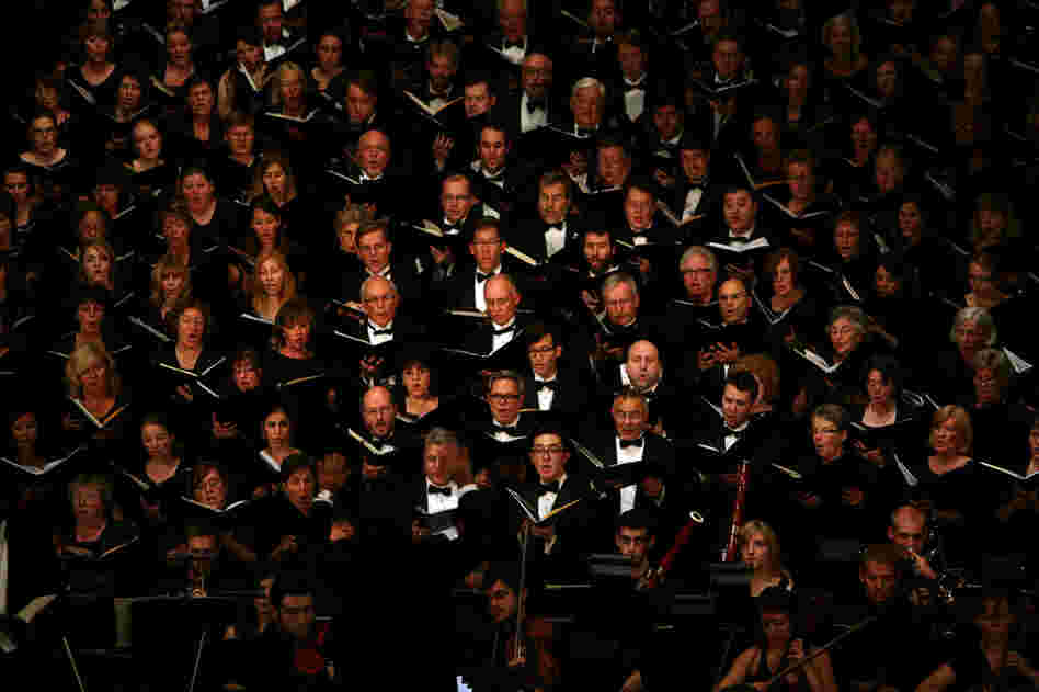 "Remember to Love: Let Us Love One Another With A Sincere Heart," an observation of the 10th Anniversary of Sept. 11 at Trinity Church in Manhattan, NY on Sept. 09, 2011. The six choirs performing include NYC Master Chorale, Trinity Choir, The Washington Chorus, The Bach Choir of Bethlehem and The Copley Singers.