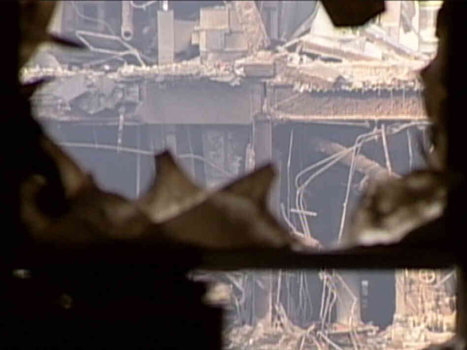 An image from 9/11: The Days After, airing Friday night on History.