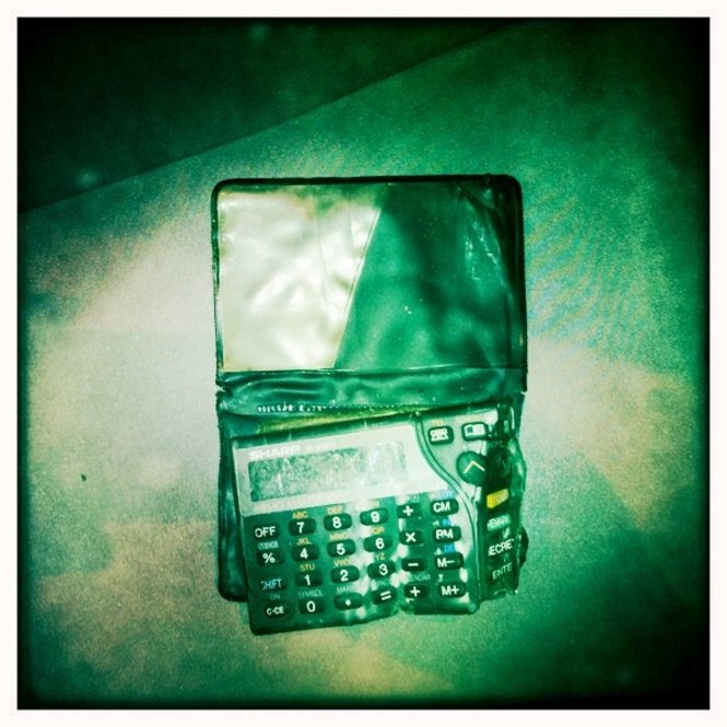 A calculator recovered from an office in the Pentagon