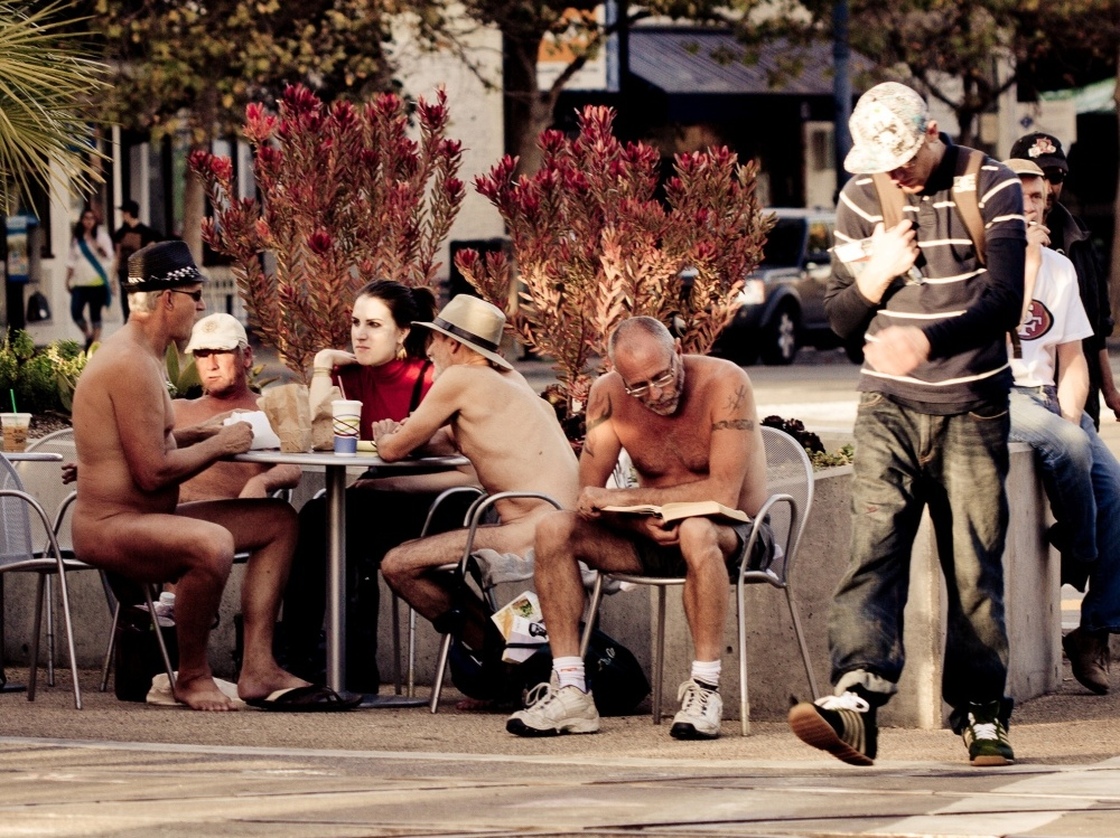 Hanging out in San Francisco's Castro district; Nov. 3, 2010.