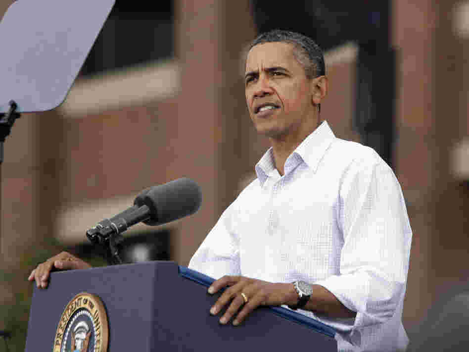 President Obama on Labor Day in Detroit.