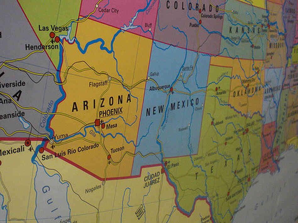 A view of the southwest, from Nevada looking toward Texas. A view of the southwest, from Nevada looking toward Texas.