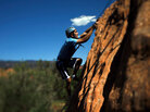 Iraq War veteran Tyler Daly goes rock climbing in Colorado. Iraq War veteran Tyler Daly goes rock climbing in Colorado.