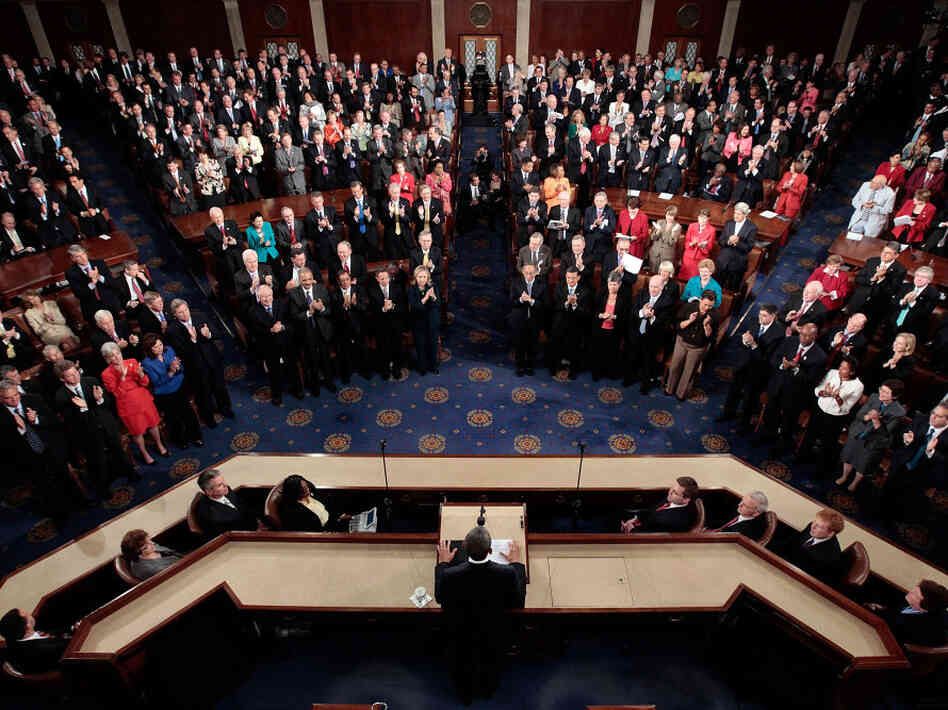 President Obama outlines his jobs plan to a joint session of Congress, September 8, 2011.