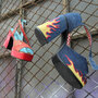 High-heeled shoes hang from a gated window in an empty alley behind the National Lodge motel. The Oakland city attorney has filed suit against the motel, arguing that it knowingly facilitates child sex trafficking. High-heeled shoes hang from a gated window in an empty alley behind the National Lodge motel. The Oakland city attorney has filed suit against the motel, arguing that it knowingly facilitates child sex trafficking.