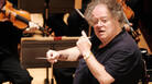 Conductor James Levine rehearses the Boston Symphony Orchestra in 2007. Conductor James Levine rehearses the Boston Symphony Orchestra in 2007.