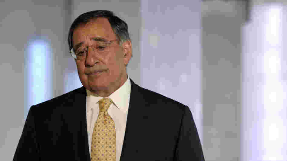 Defense Secretary Leon Panetta speaks to reporters after touring the National September 11 Memorial & Museum in New York  City last week.