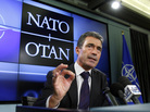 NATO Secretary General Anders Fogh Rasmussen speaks in Brussels on Sept. 5. Rasmussen calls NATO's operation in Libya a success that could serve as a model in the future. NATO Secretary General Anders Fogh Rasmussen speaks in Brussels on Sept. 5. Rasmussen calls NATO's operation in Libya a success that could serve as a model in the future.