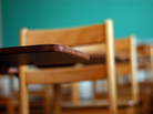 School desks in a classroom School desks in a classroom