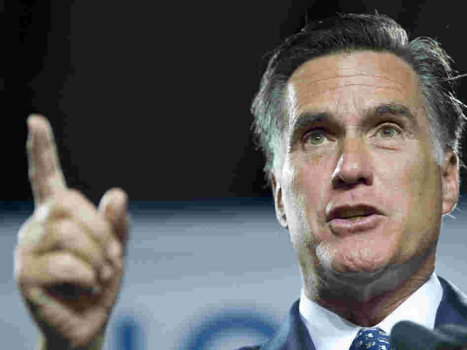 During a speech to introduce his jobs plan Thursday, presidential hopeful Mitt Romney called for lowering the corporate tax rate. It's a common refrain among the Republican candidates.