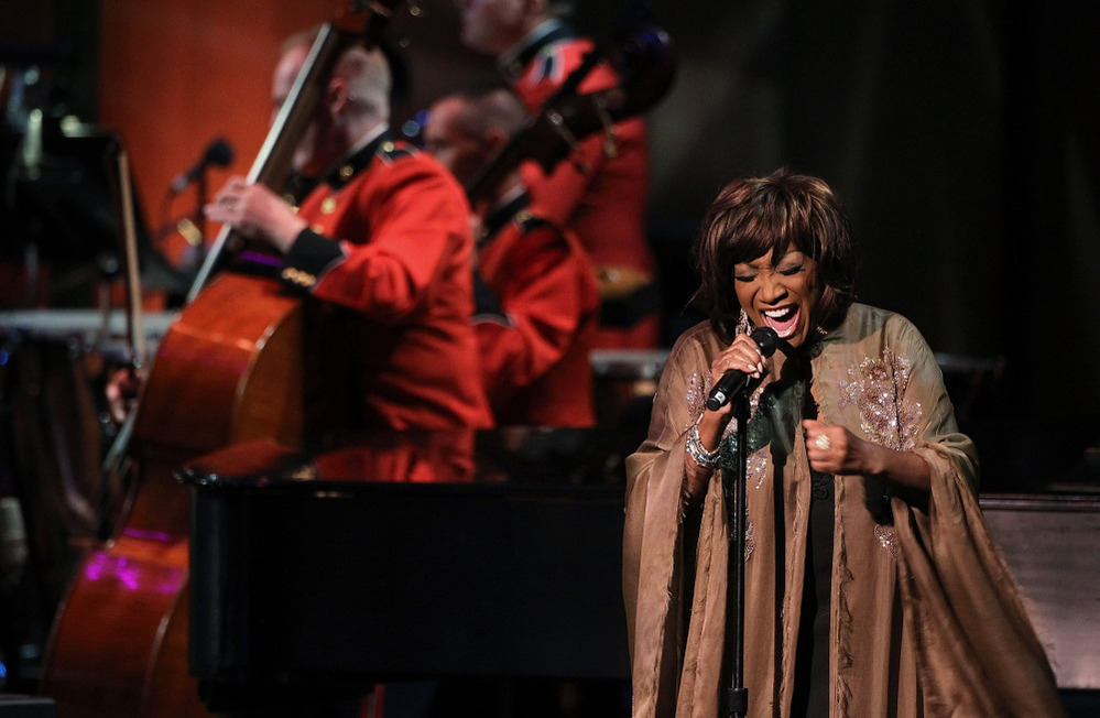 Singer Patti LaBelle performs during the "Concert For Hope" event, hosted by Washington National Cathedral, to mark the tenth anniversary of the 9/11 terrorist attacks.