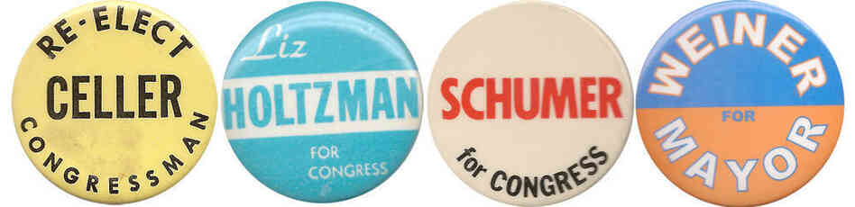 Since 1923, the district has been represented by Democrats Celler, Holtzman, Schumer and Weiner. Since 1923, the district has been represented by Democrats Celler, Holtzman, Schumer and Weiner.