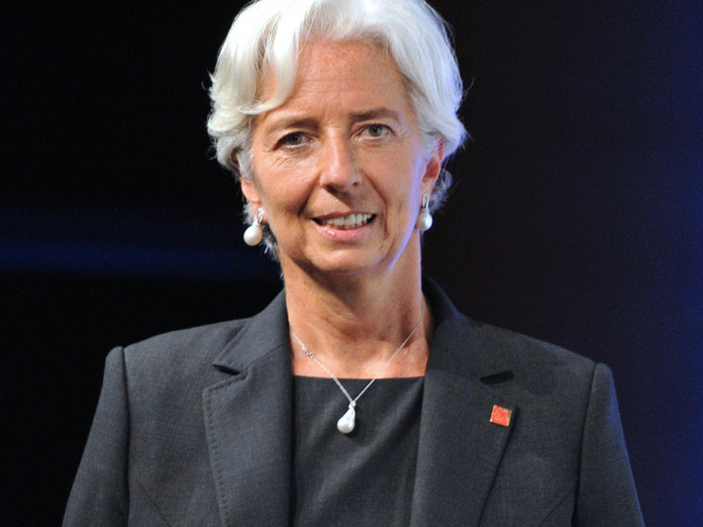 Christine Lagarde is the first woman to hold the position of director of the IMF.