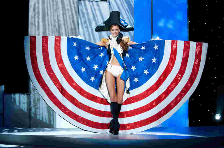 Miss USA 2011, Alyssa Campanella, in her national costume.