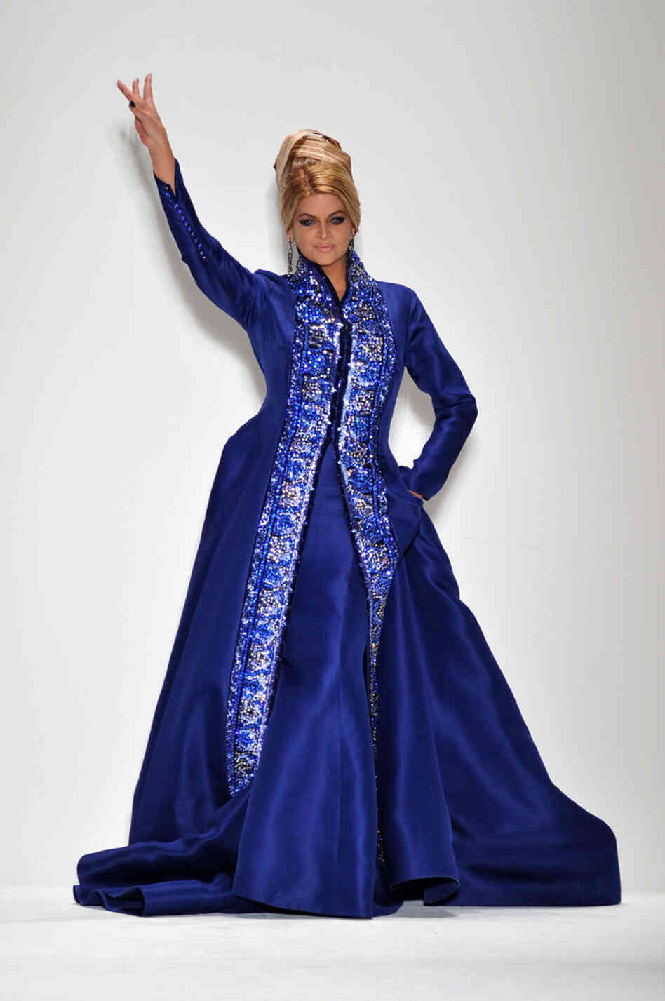 Kirstie Alley walks the runway at the Zang Toi Spring 2012 fashion show during Mercedes-Benz Fashion Week at The Studio at Lincoln Center on September 13, 2011. Kirstie Alley walks the runway at the Zang Toi Spring 2012 fashion show during Mercedes-Benz Fashion Week at The Studio at Lincoln Center on September 13, 2011.