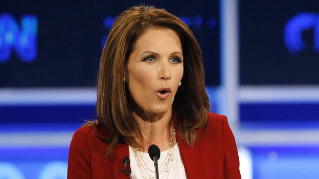 Minnesota Rep. Michele Bachmann during a Republican presidential debate Monday in Tampa, Fla. (AP)
