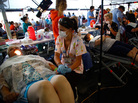 Some of the hundreds of the financially strapped who came to Wise, VA in 2009 for free dental and medical care. Some of the hundreds of the financially strapped who came to Wise, VA in 2009 for free dental and medical care.