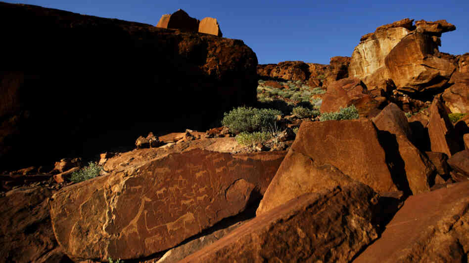 The prehistoric rock drawings at Twyfelfontein, a UNESCO World Heritage Site, reflects the ancient relationship between indigenous peoples and wildlife.