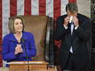 One of House Speaker John Boehner's tearful moments came as he took over from Democrat Nancy Pelosi last January. One of House Speaker John Boehner's tearful moments came as he took over from Democrat Nancy Pelosi last January.