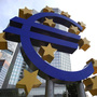 A giant logo of the euro can be seen outside the headquarters of the European Central Bank in Frankfurt, Germany. A giant logo of the euro can be seen outside the headquarters of the European Central Bank in Frankfurt, Germany.