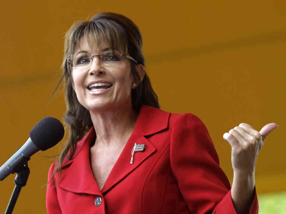 Former vice presidential candidate and Alaska Gov. Sarah Palin addresses a Tea Partly Express Rally in Manchester, N.H., on Sept. 5. Former vice presidential candidate and Alaska Gov. Sarah Palin addresses a Tea Partly Express Rally in Manchester, N.H., on Sept. 5.