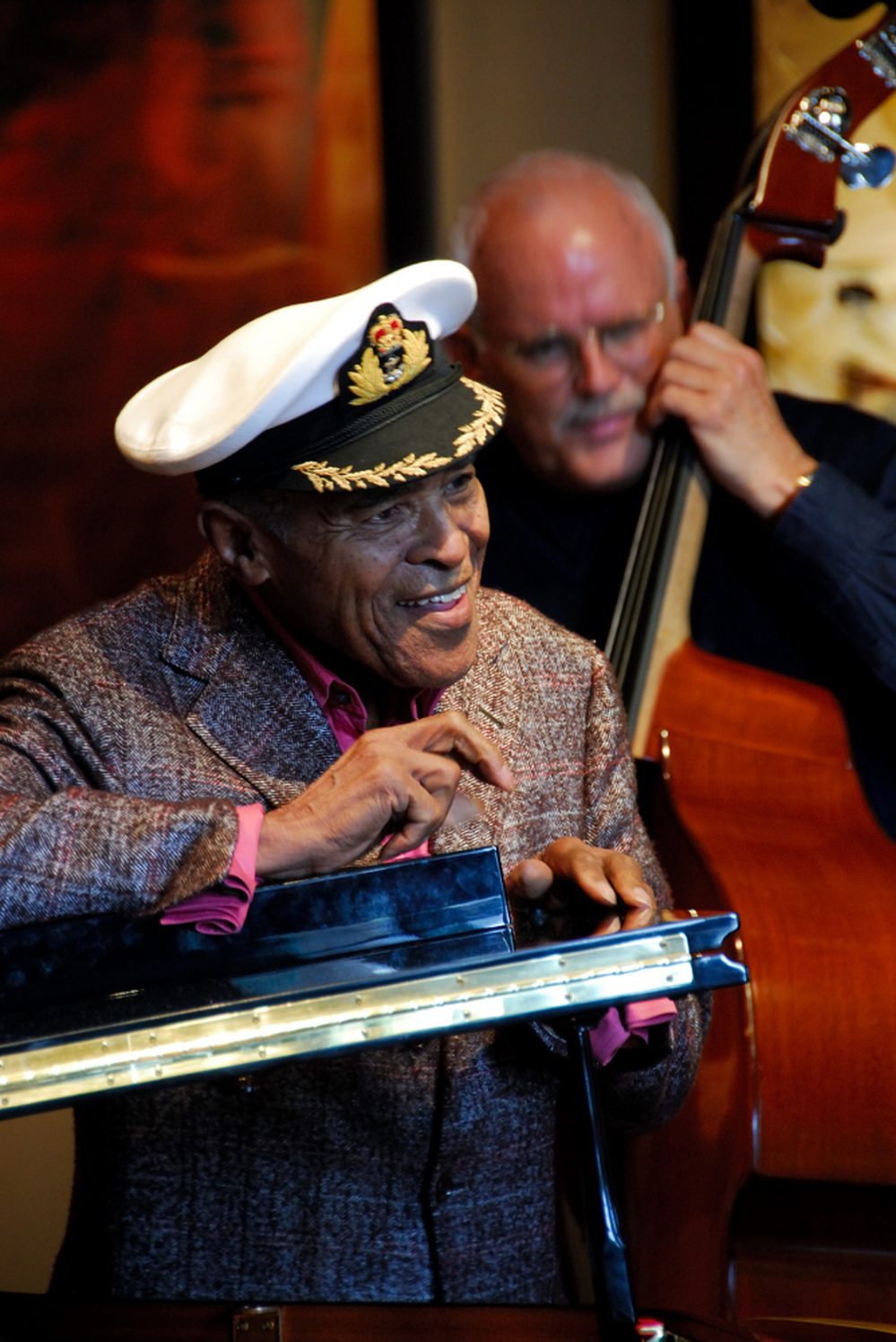 Jon Hendricks gives a clinic on vocalese at the 2007 Art of Jazz Festival.