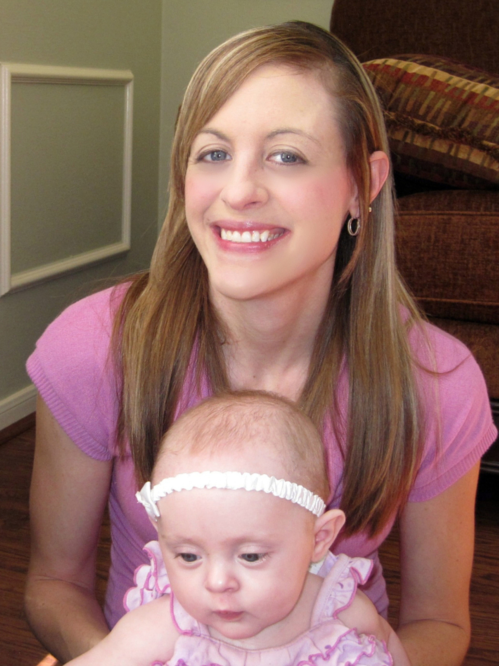 Kathleen LaBounty, here with her daughter, Lexi, has been searching for her biological father.