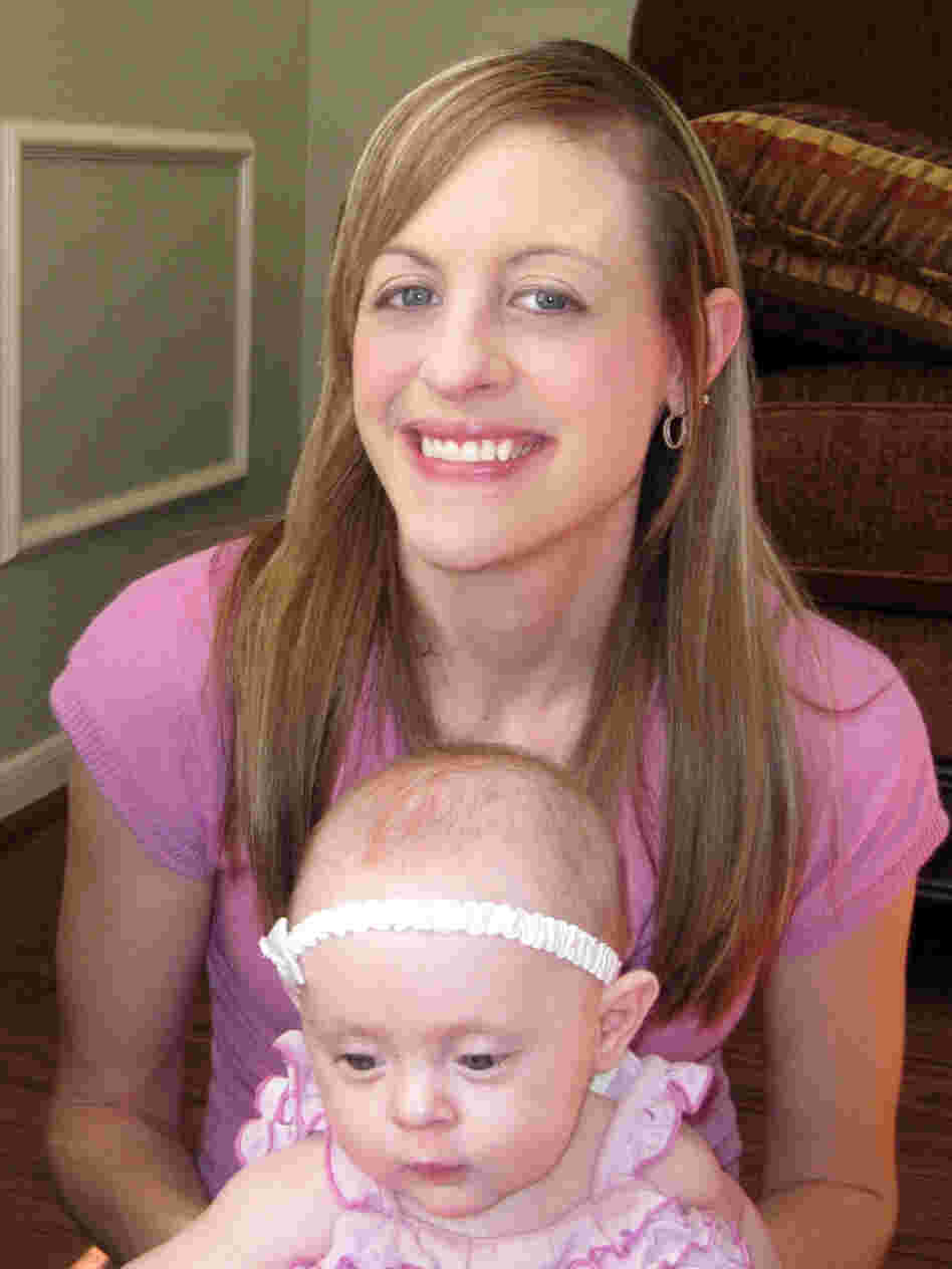 Kathleen LaBounty, here with her daughter, Lexi, has been searching for her biological father.