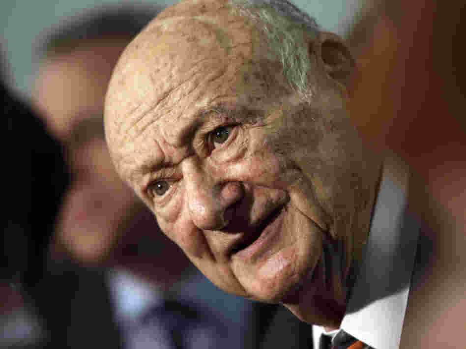 Former New York Mayor Ed Koch speaks during a news conference on March 1, 2011.