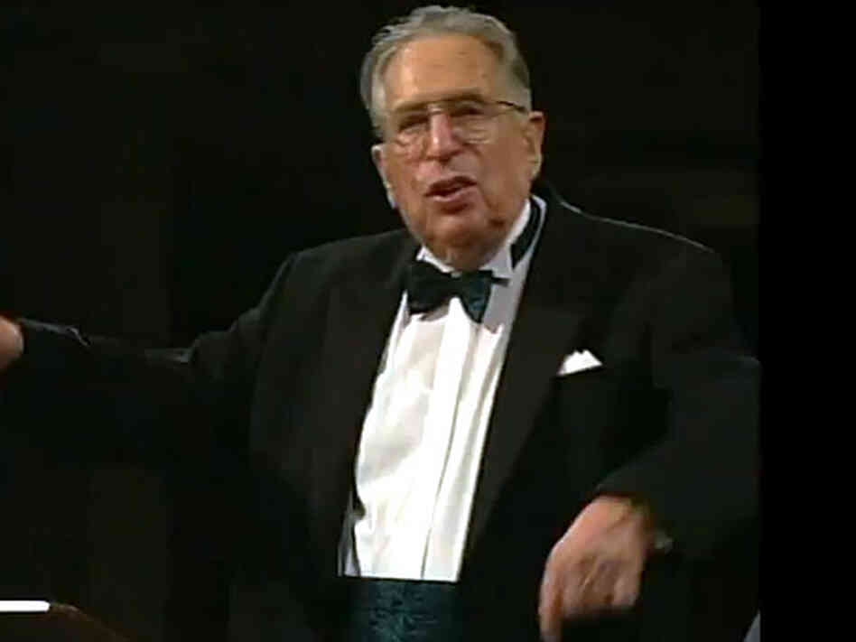 Conductor Kurt Sanderling was a friend of composer Dmitri Shostakovich, and a champion of his music. Conductor Kurt Sanderling was a friend of composer Dmitri Shostakovich, and a champion of his music.