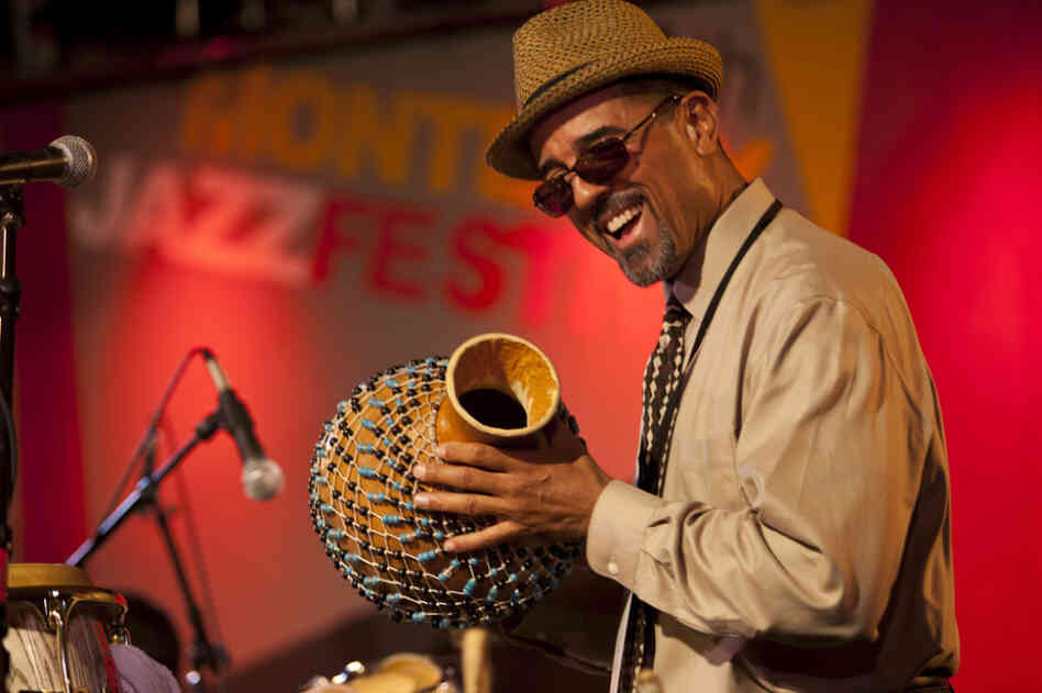John Santos leads his sextet at the 2011 Monterey Jazz Festival.