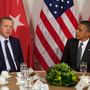 President Obama meets with Turkish Prime Minister Recep Tayyip Erdogan on Tuesday in New York City. The two men discussed the Palestinian issue only after  reporters had left the room.