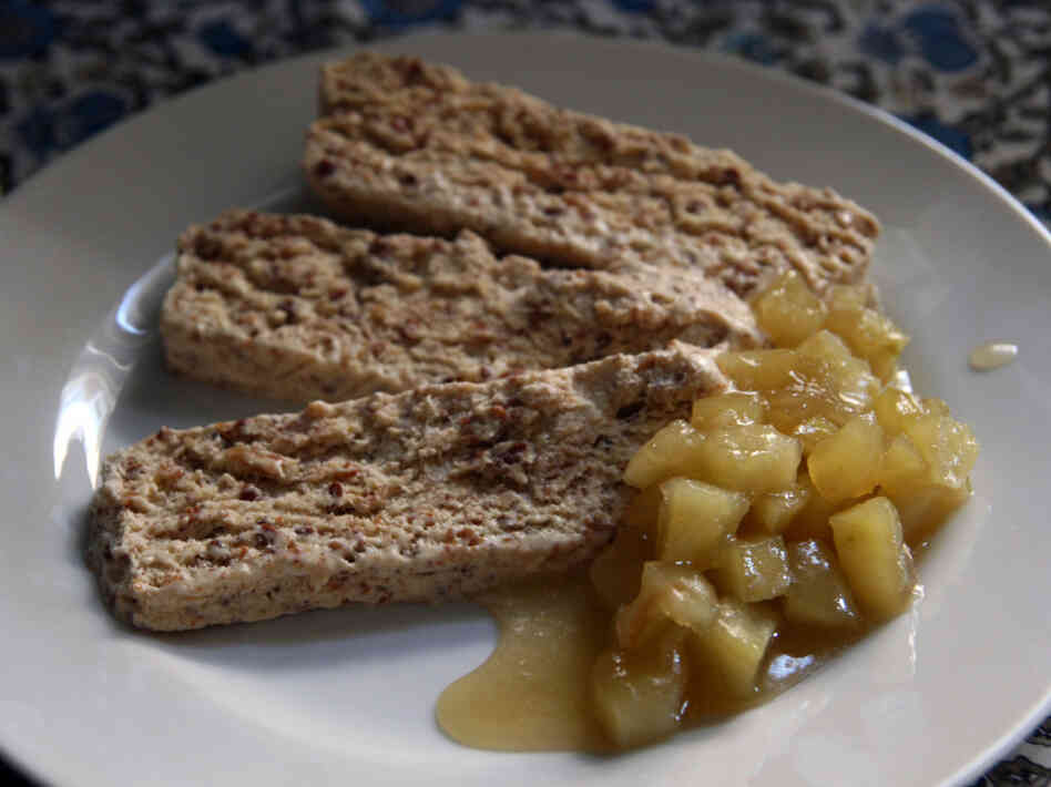 Honey Almond Semifreddo With Honeyed Apples