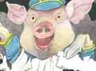 Detail from the cover of Bumble-Ardy by Maurice Sendak.