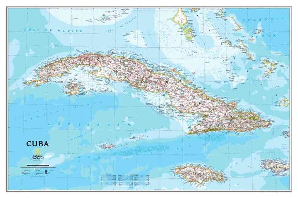 The National Geographic Society has released its first official map of Cuba in more than a century. Click here for a closer look. The National Geographic Society has released its first official map of Cuba in more than a century. Click here for a closer look.