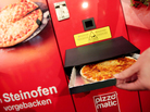 A pizza from a Pizzomatic vending machine that bakes and sells pizzas in Germany. Public health advocates say the food industry needs to make concrete commitments to making healthier products to reduce chronic disease related to diet. A pizza from a Pizzomatic vending machine that bakes and sells pizzas in Germany. Public health advocates say the food industry needs to make concrete commitments to making healthier products to reduce chronic disease related to diet.