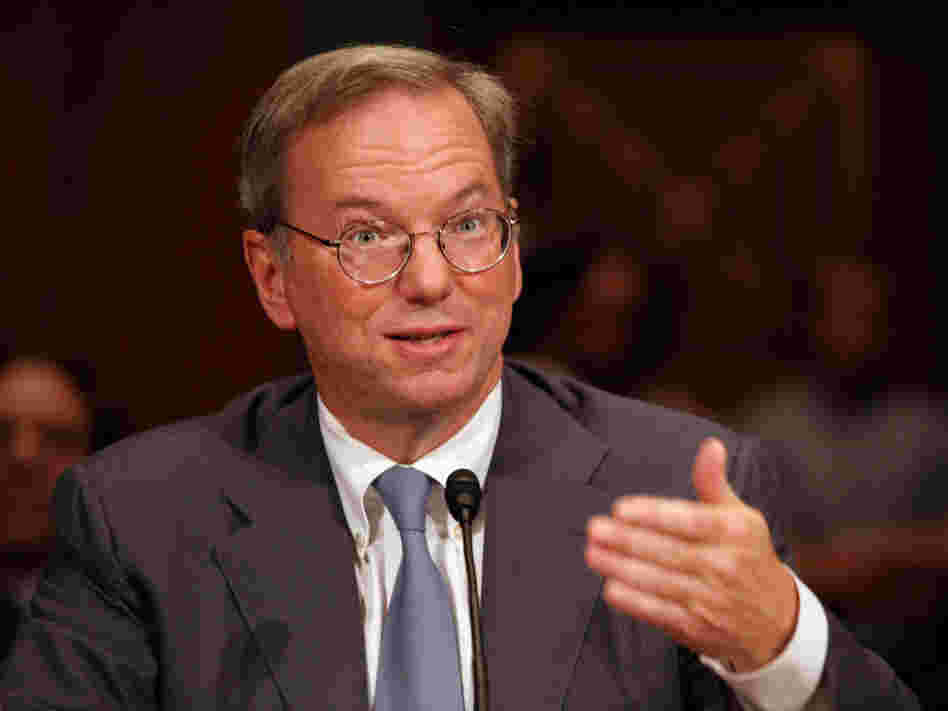 Google Executive Chairman Eric Schmidt testifies before the Senate Judiciary Committee's Antitrust, Competition Policy and Consumer Rights Subcommittee on Wednesday.