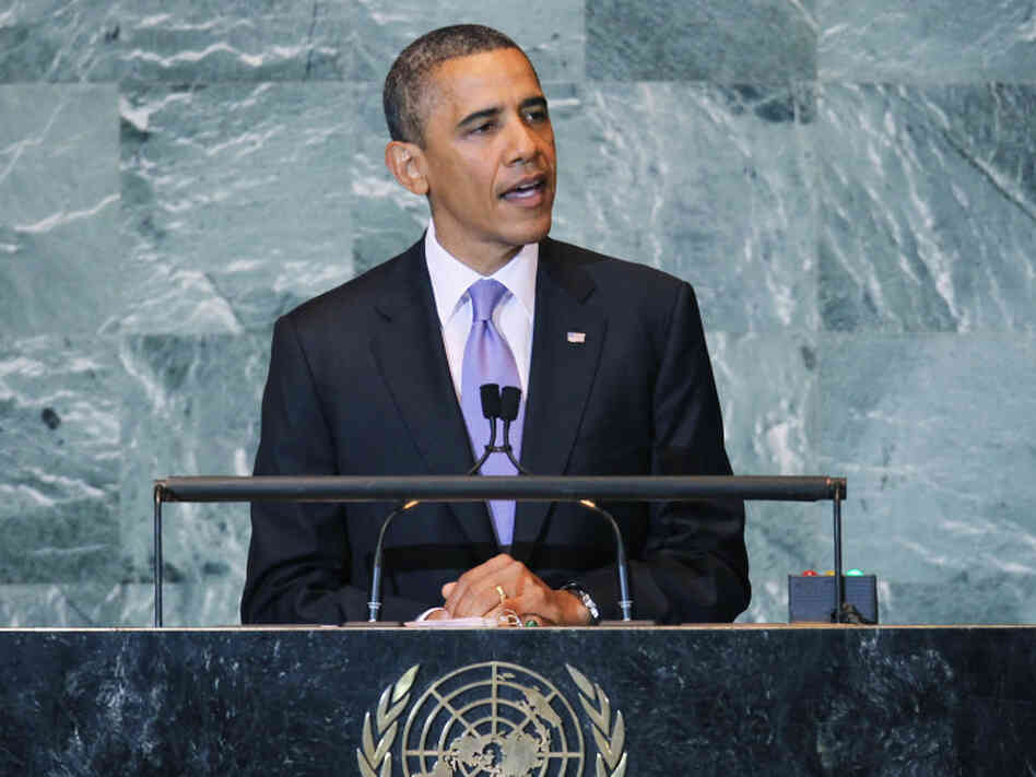 President Obama addresses the opening of the Untied Nations General Assembly on Sept. 21 in New York City. President Obama addresses the opening of the Untied Nations General Assembly on Sept. 21 in New York City.
